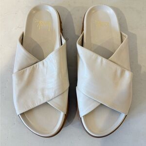 Beek Leather Platform Slide Sandals – Size 7